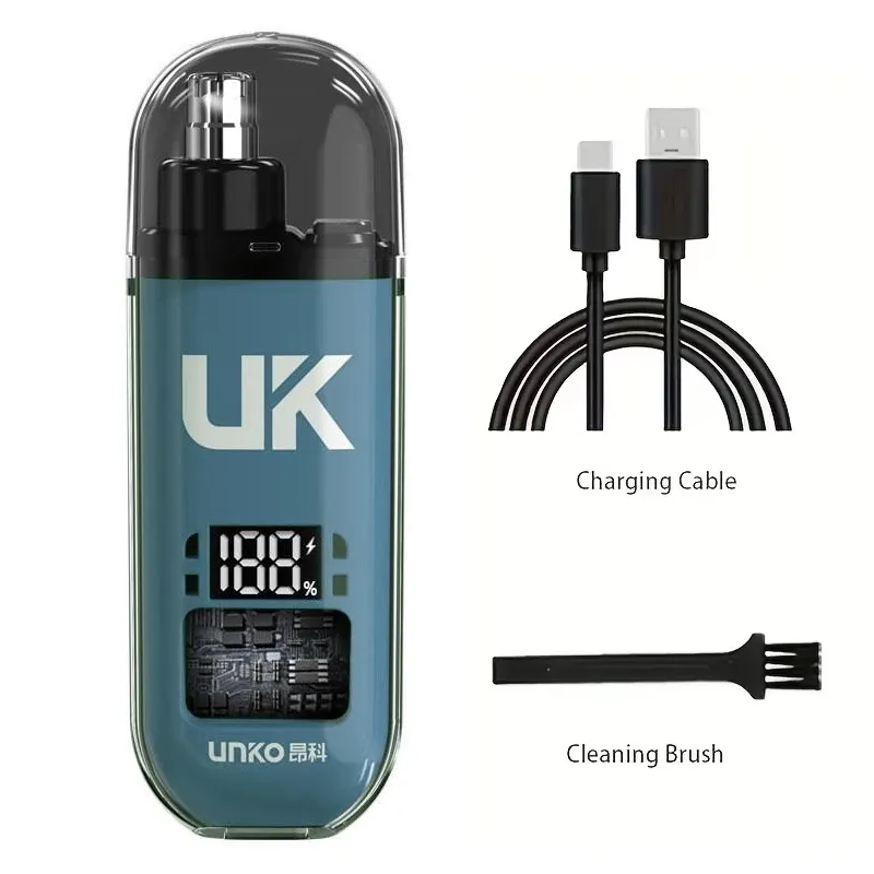 Tondeuse nez et oreilles rechargeable USB pour homme, silencieuse et lavable 8