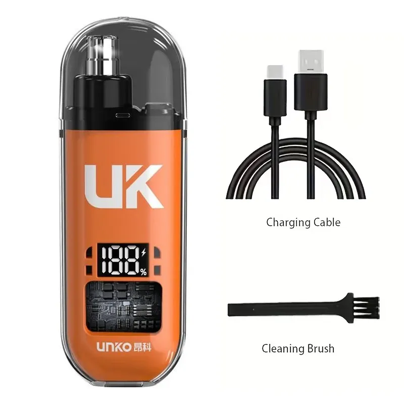 Tondeuse nez et oreilles rechargeable USB pour homme, silencieuse et lavable 7
