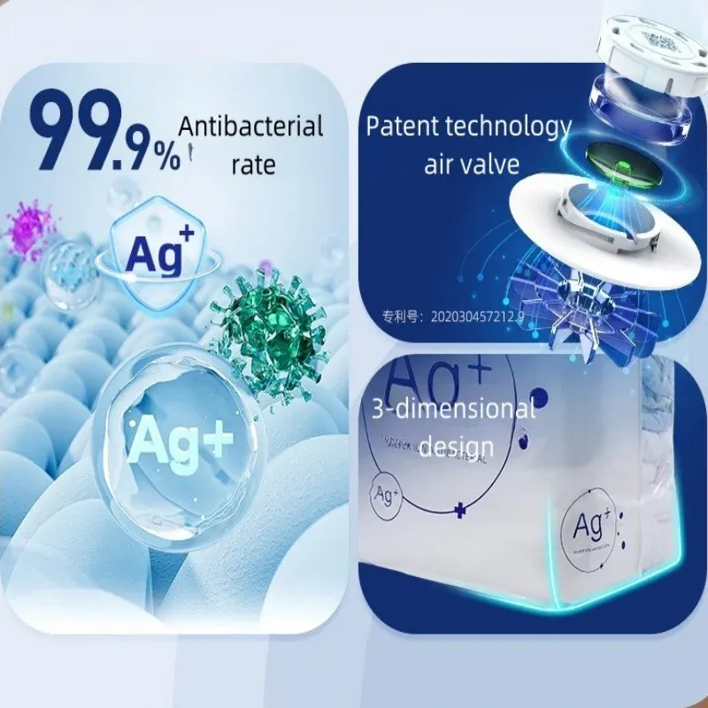 Sac de rangement sous vide antibactérien sans pompe, grand format pour vêtements et couvertures 2