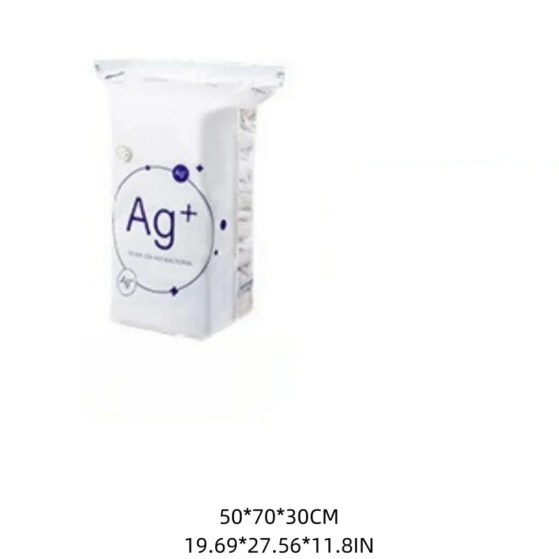 Sac de rangement sous vide antibactérien sans pompe, grand format pour vêtements et couvertures 8