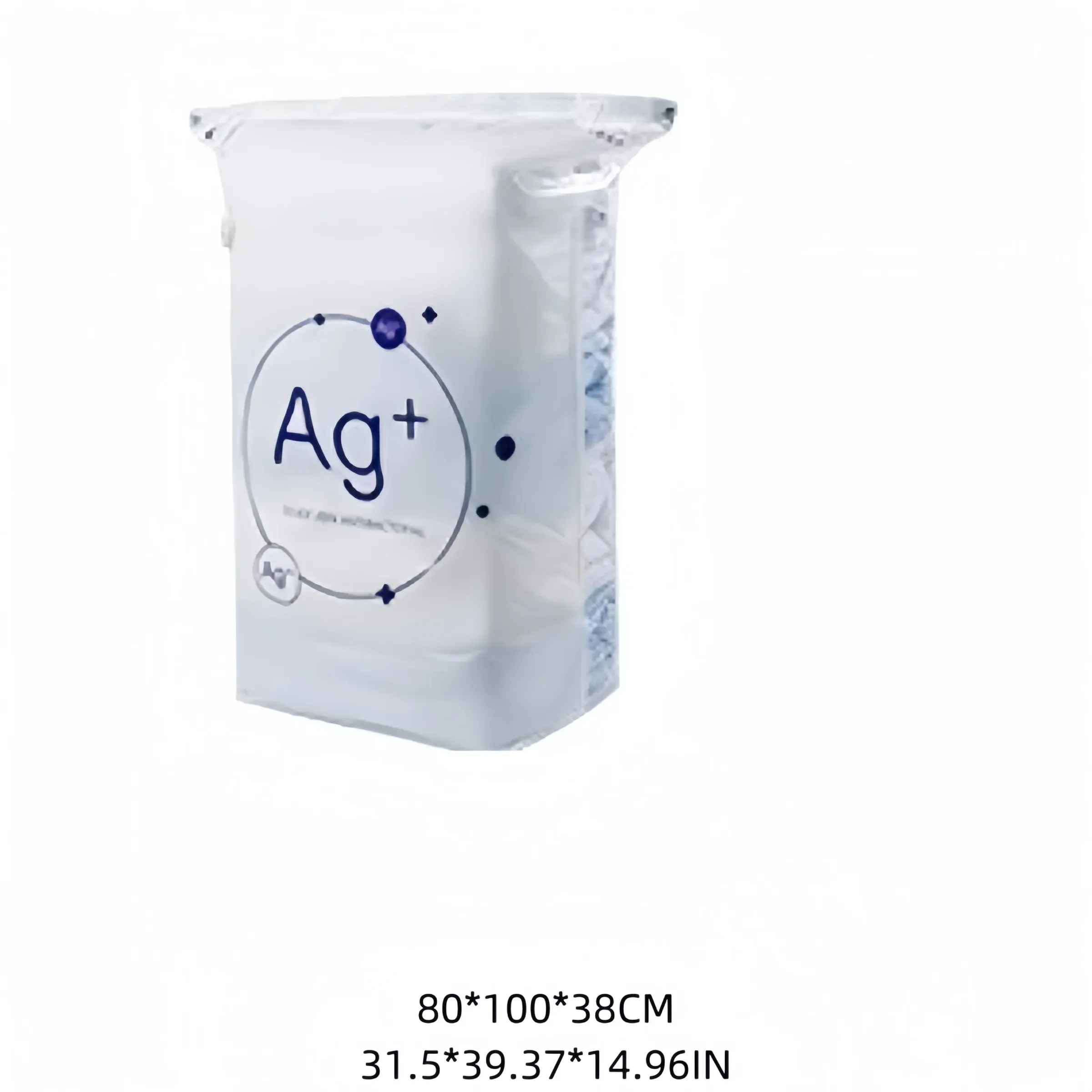 Sac de rangement sous vide antibactérien sans pompe, grand format pour vêtements et couvertures 12