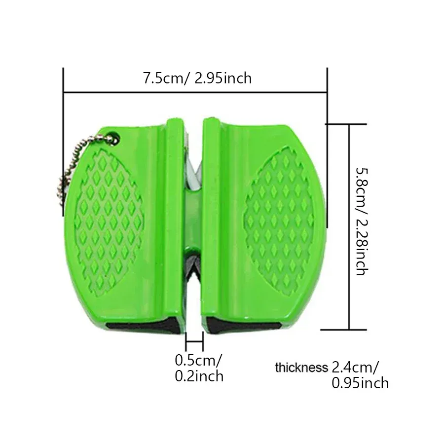 Mini affûteur de couteaux double face portable, pour l'extérieur et la cuisine 6