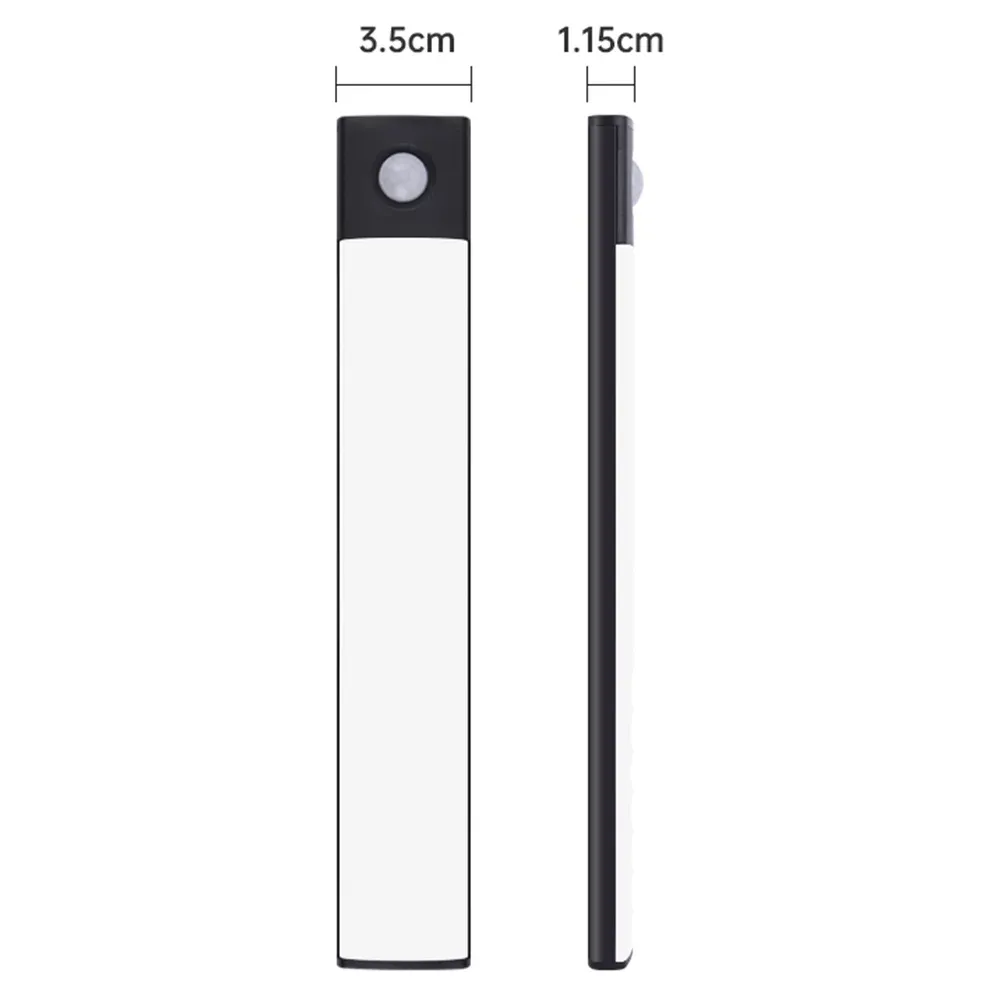 Lumière LED d'armoire avec capteur de mouvement, rechargeable par USB, pour cuisine et garde-robe, veilleuse LED 10 cm / 20 cm / 40 cm / 60 cm 8