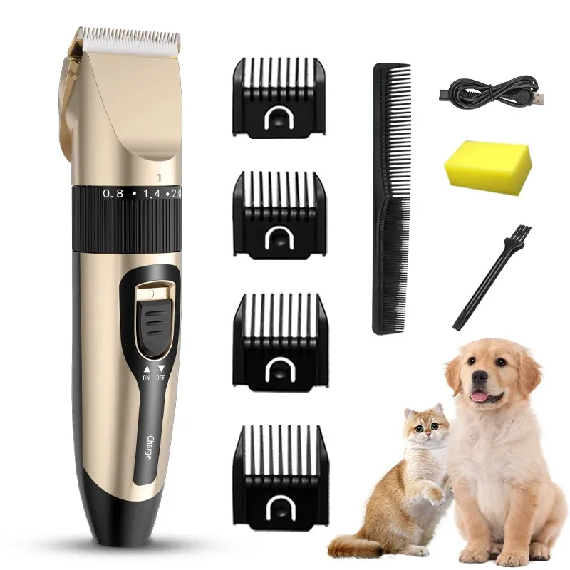 Tondeuse électrique sans fil pour chien, chat et lapin, rechargeable par USB - Image 1
