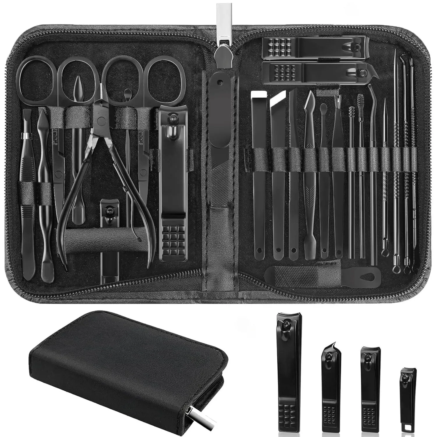 Vue d'ensemble du kit de manucure et pédicure