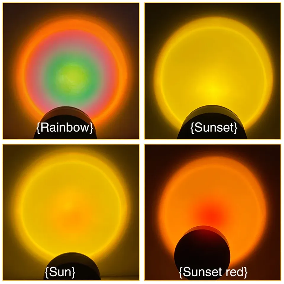 Lampe décorative au coucher du soleil