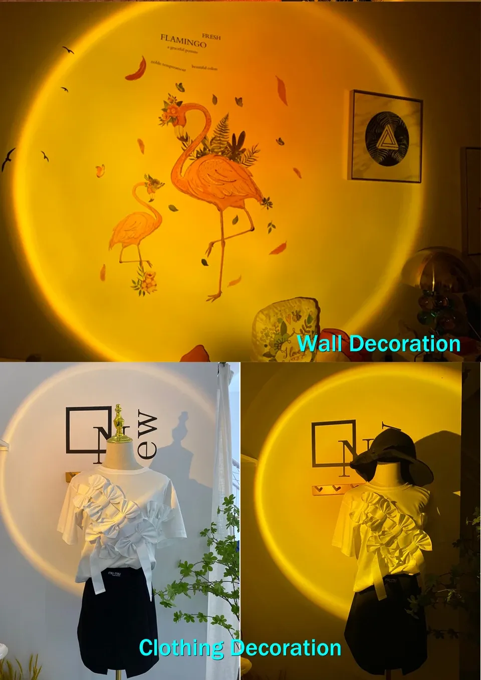 Atmosphère de coucher de soleil dans l'intérieur