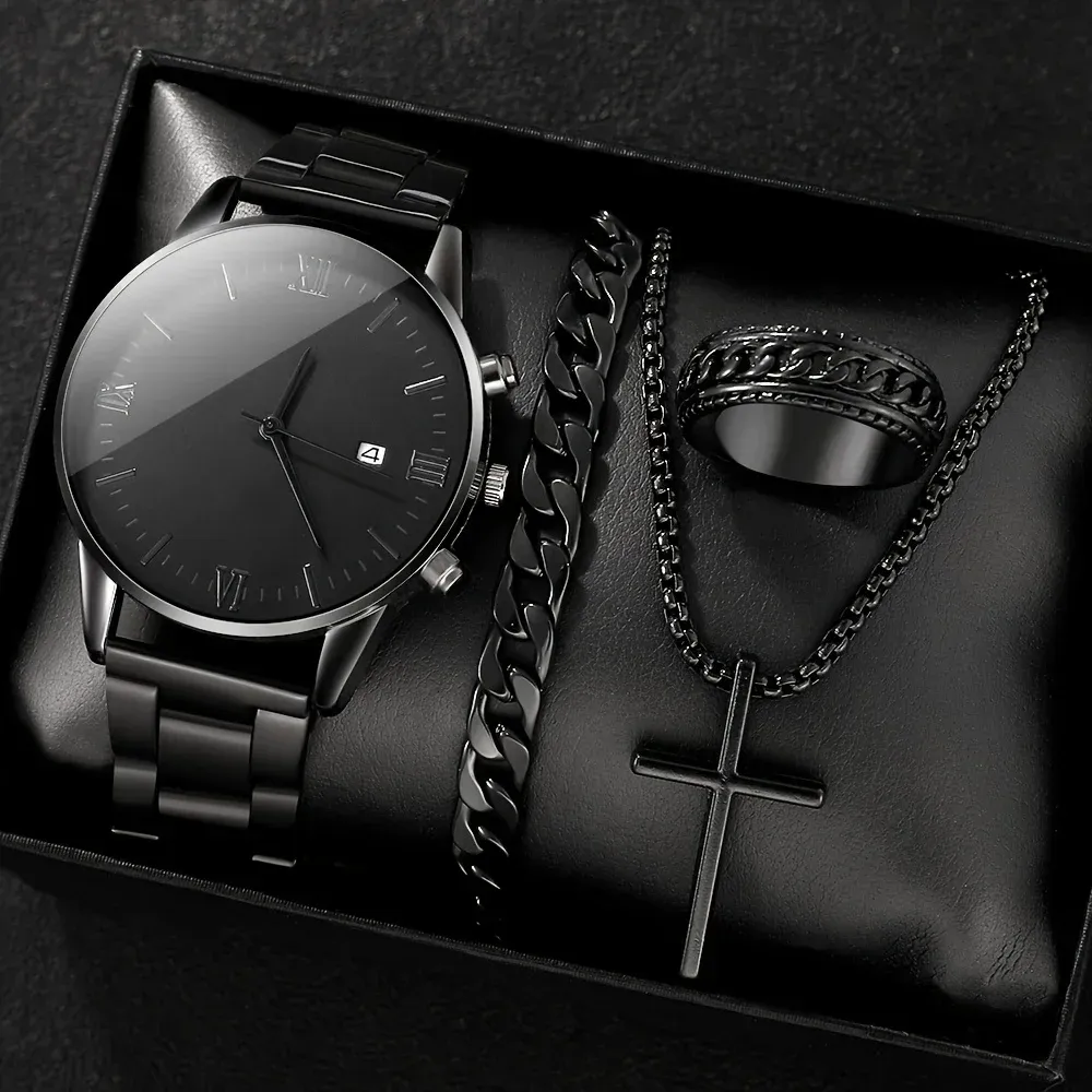 Détail de la montre et des accessoires assortis
