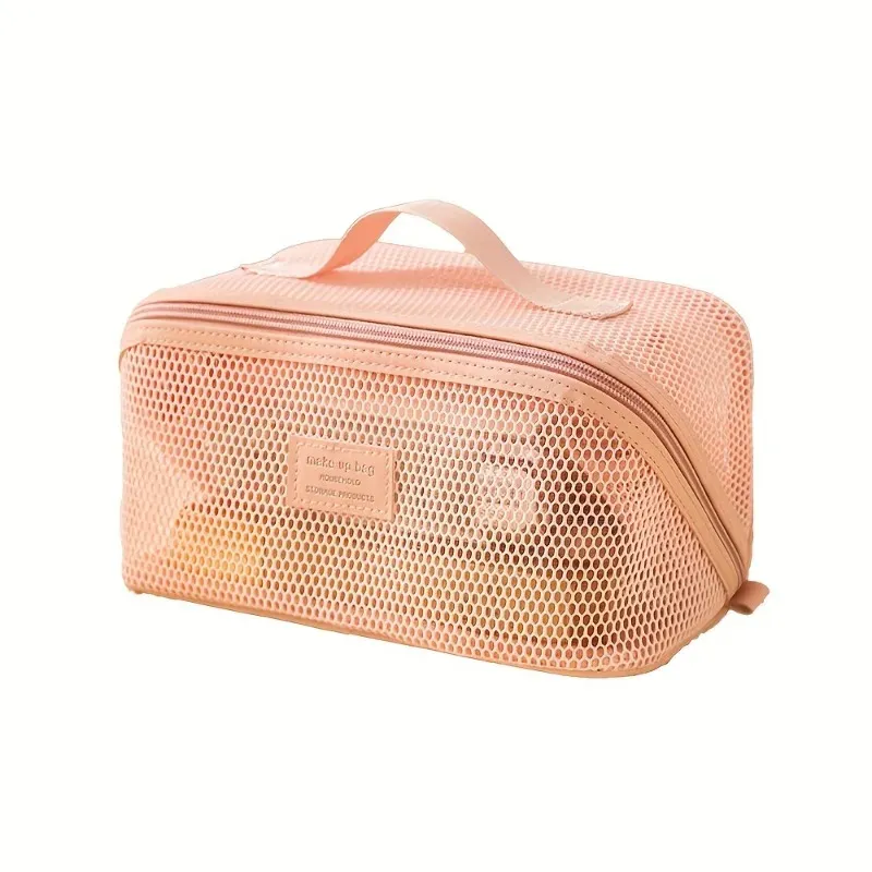 Organisateur de maquillage de luxe pour femme, trousse de toilette et sac à cosmétiques de voyage à fermeture éclair 9