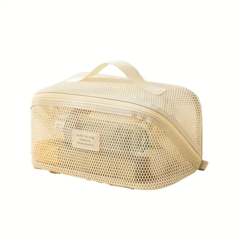 Organisateur de maquillage de luxe pour femme, trousse de toilette et sac à cosmétiques de voyage à fermeture éclair 7