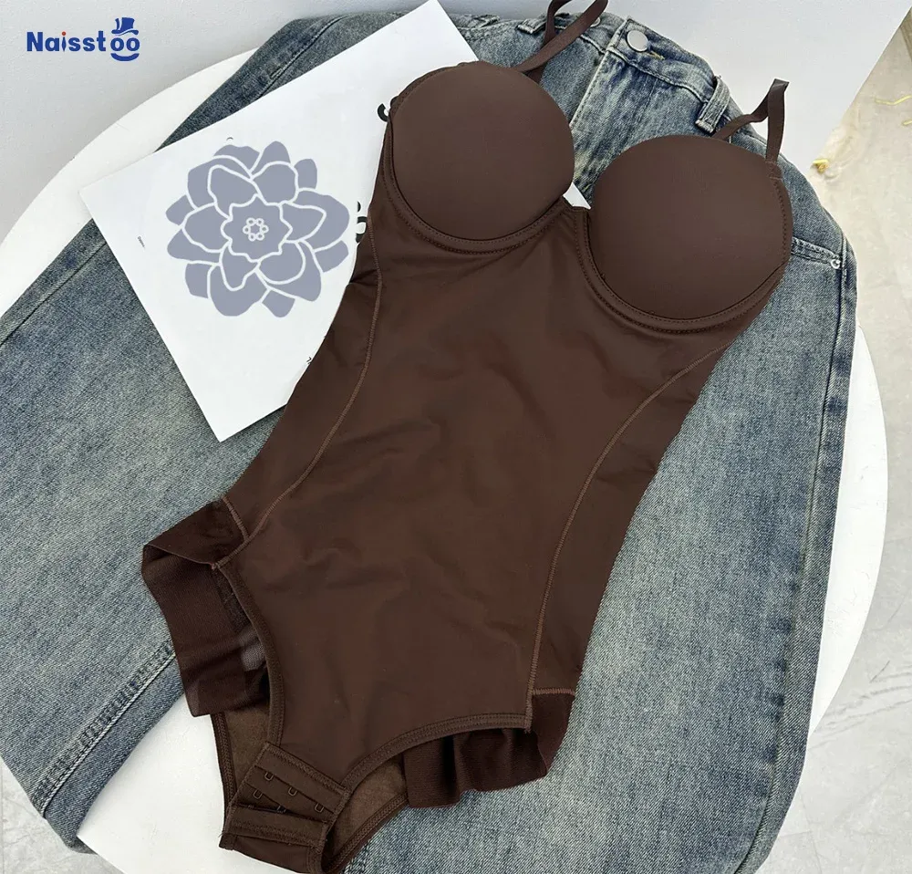 Naisstoo Body Gainant pour Femme, Combinaison Sans Couture à Contrôle du Ventre avec Soutien-Gorge Intégré - Image 1
