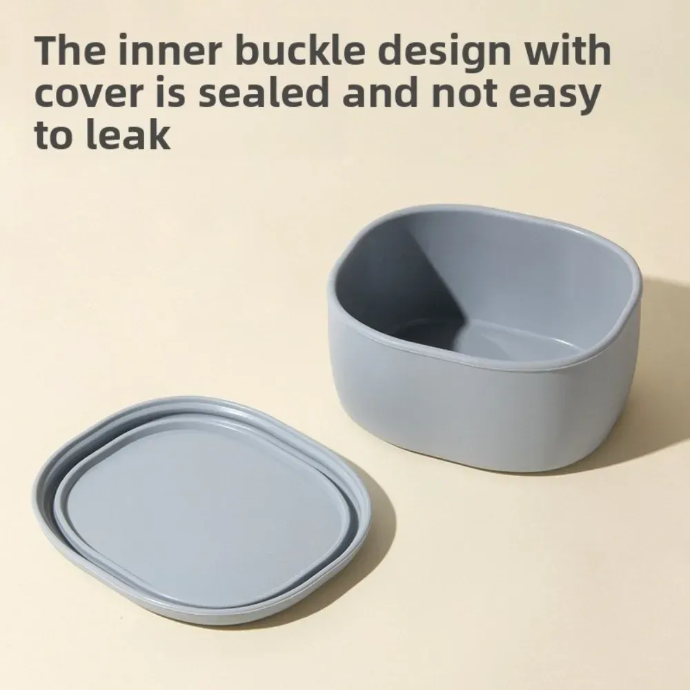 Boîte à déjeuner en silicone, vue latérale