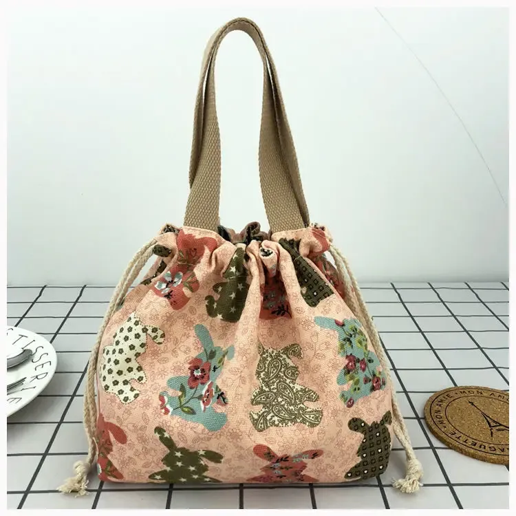 Sac à lunch en toile de dessin animé japonais, présentation finale