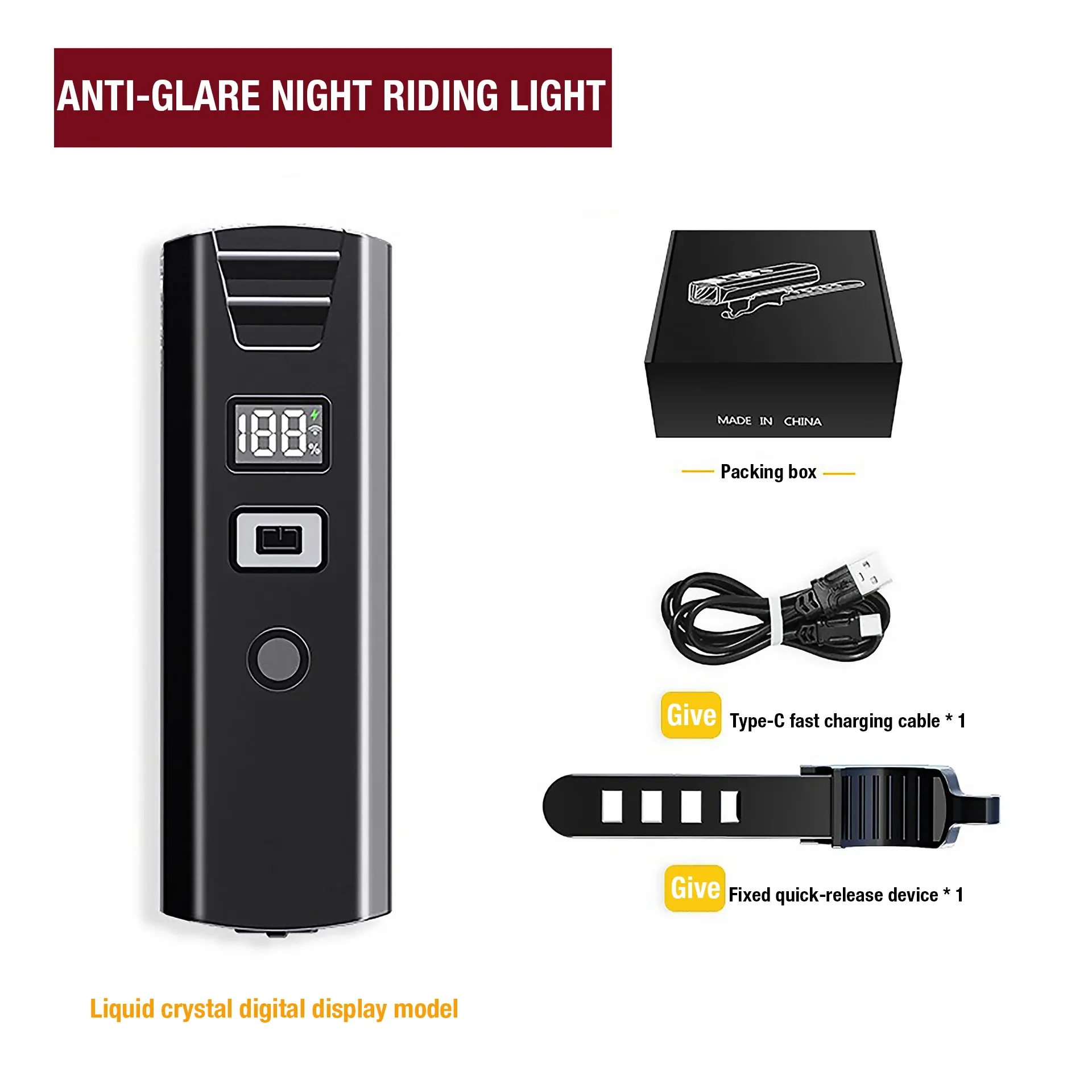 Éclage de vélo rechargeable USB-C avec affichage numérique, haute luminosité et détection de vitesse pour conduite de nuit

Wait, I need to correct that: the title should be a proper French translation, and the original text is already in French. Here is a cleaned-up version:

Éclairages de vélo rechargeables USB-C à affichage numérique, haute luminosité, pour conduite de nuit 13