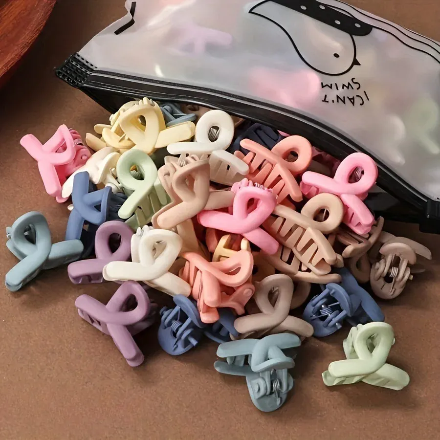 Pinces à cheveux creuses mates unies couleurs bonbon pour femmes, lot de 20 8