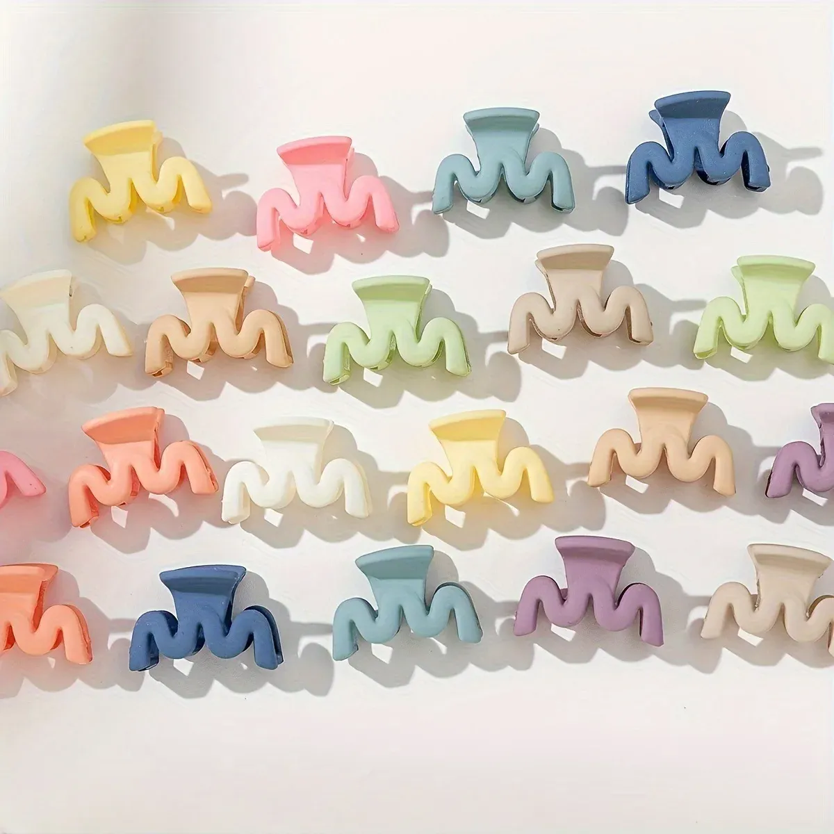 Pinces à cheveux creuses mates unies couleurs bonbon pour femmes, lot de 20 9