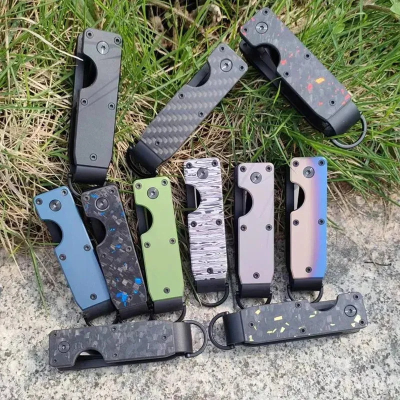 Organisateur de clés compact en métal, porte-clés minimaliste pour 1 à 5 clés. Longueur : 6,2 cm. 3
