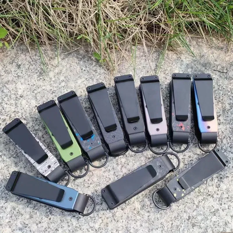 Organisateur de clés compact en métal, porte-clés minimaliste pour 1 à 5 clés. Longueur : 6,2 cm. 4