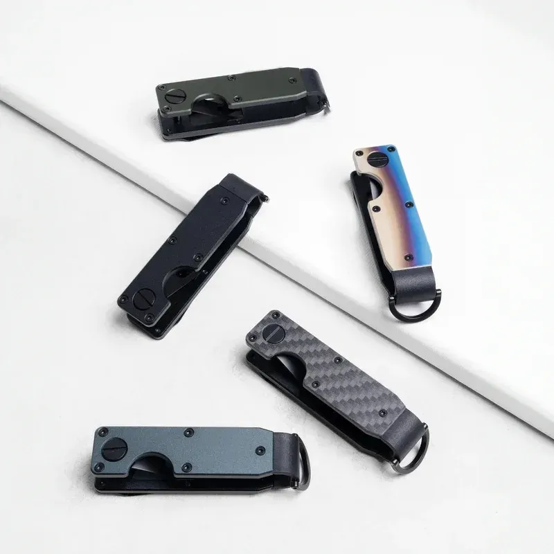 Organisateur de clés compact en métal, porte-clés minimaliste pour 1 à 5 clés. Longueur : 6,2 cm. 5