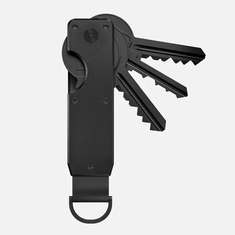 Organisateur de clés compact en métal, porte-clés minimaliste pour 1 à 5 clés. Longueur : 6,2 cm. 8