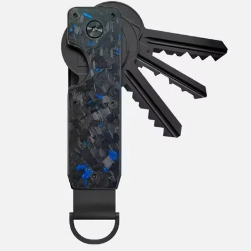 Organisateur de clés compact en métal, porte-clés minimaliste pour 1 à 5 clés. Longueur : 6,2 cm. 15