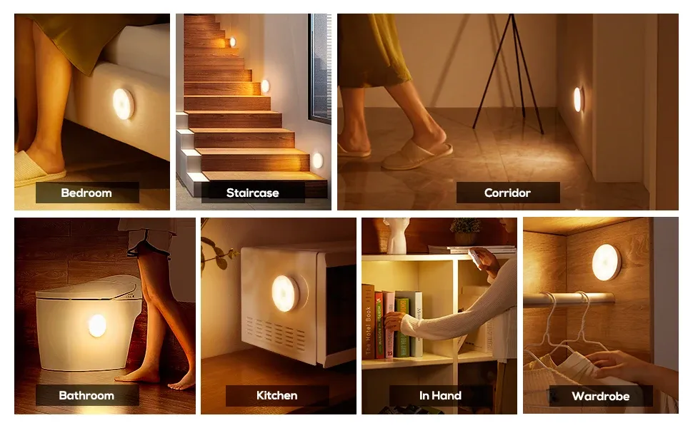 Ambiance lumineuse de la veilleuse LED