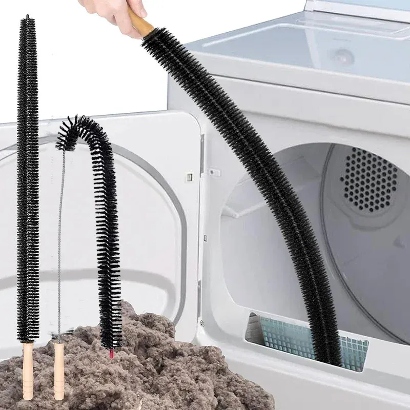 Brosse anti-peluches flexible et longue pour machine à laver, sèche-linge, radiateurs et canalisations de cuisine - Image 1