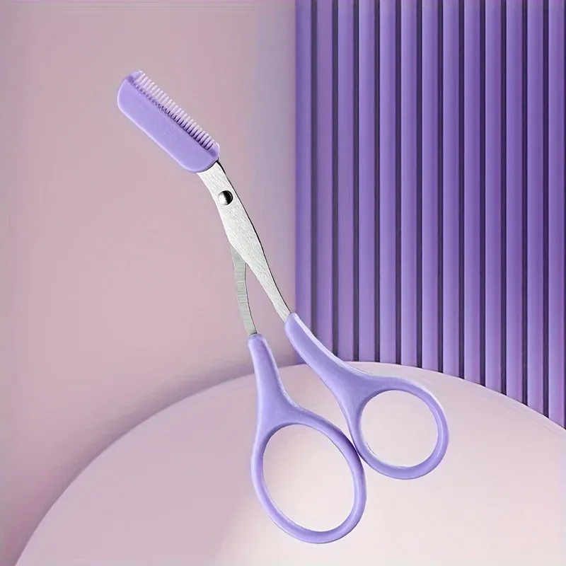 Ensemble rasoir et ciseaux à sourcils pour femmes