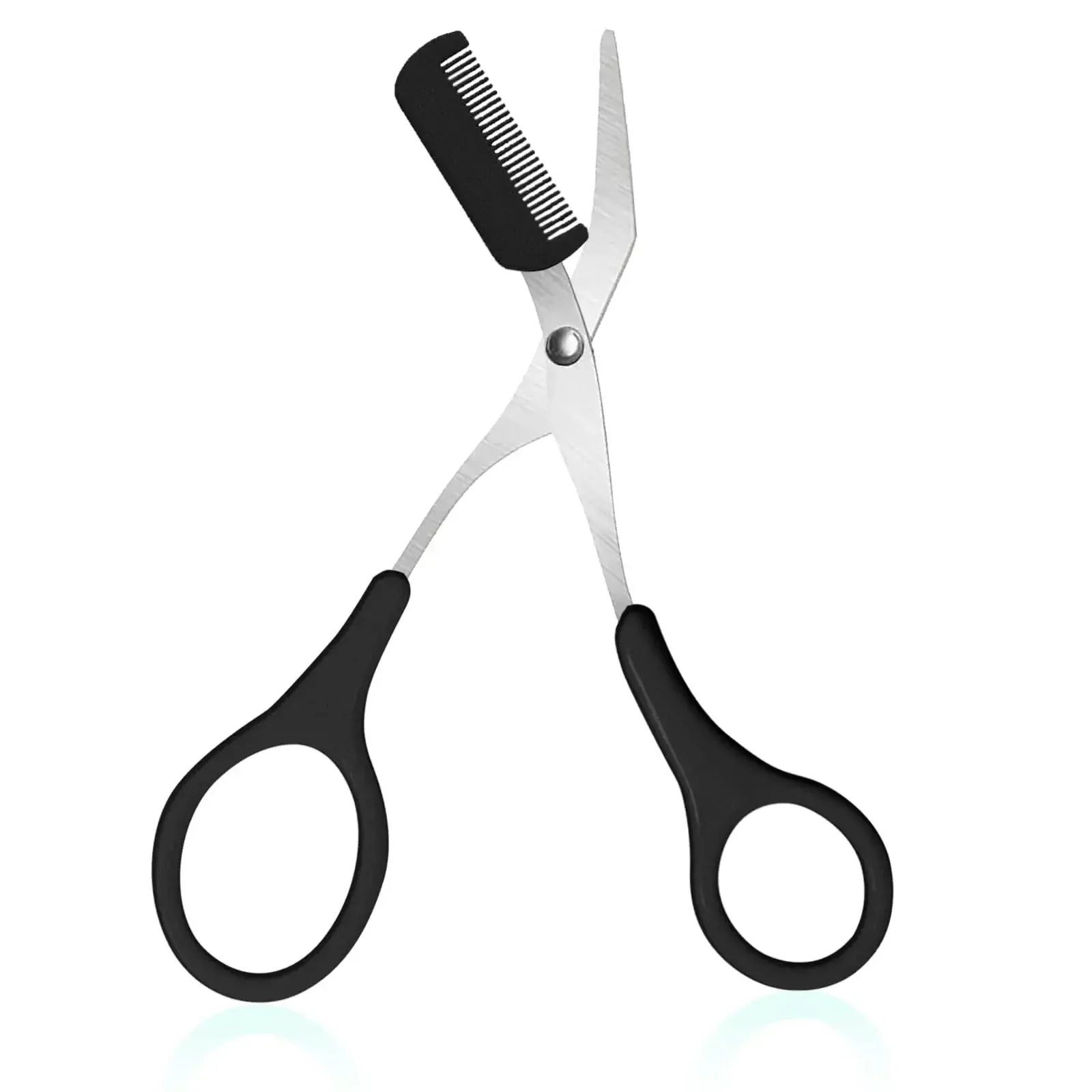 Rasoir et ciseaux à sourcils en acier inoxydable avec peigne, outil de beauté pour femme 9
