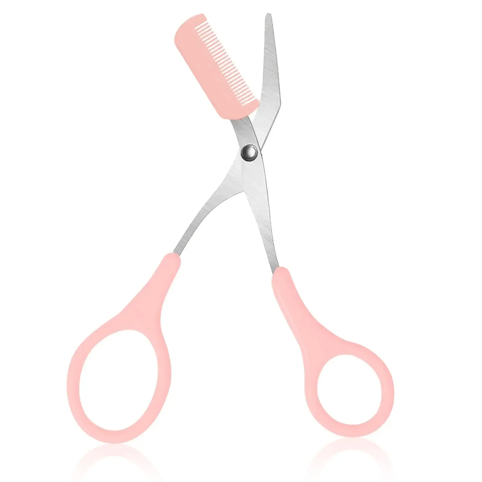 Rasoir et ciseaux à sourcils en acier inoxydable avec peigne, outil de beauté pour femme 8