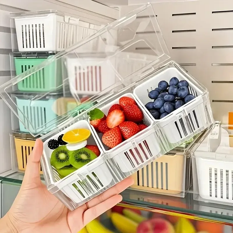Récipients transparents pour une cuisine ordonnée