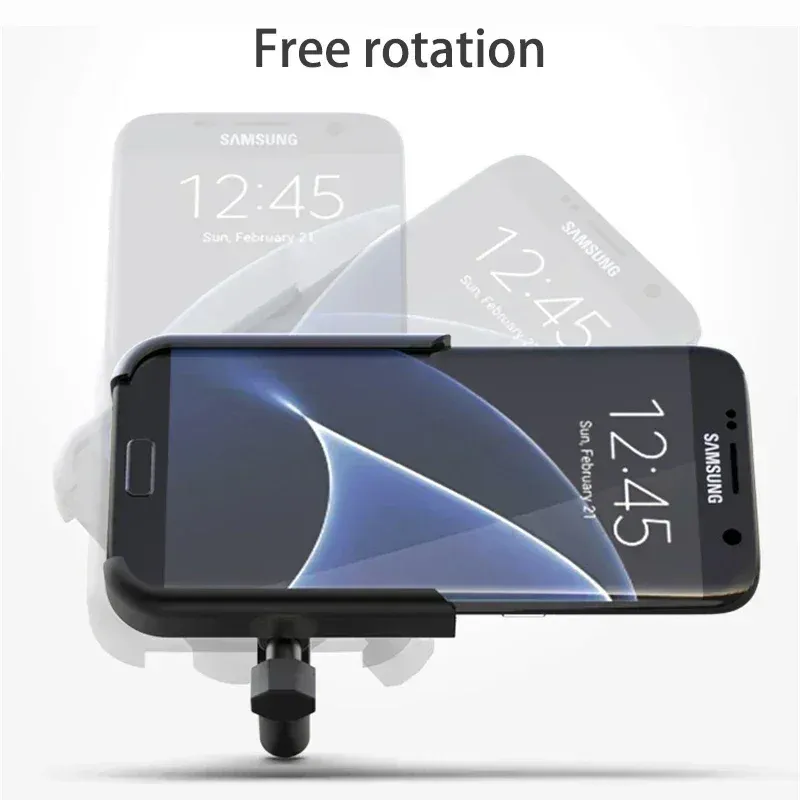 Support de téléphone en situation sur un vélo