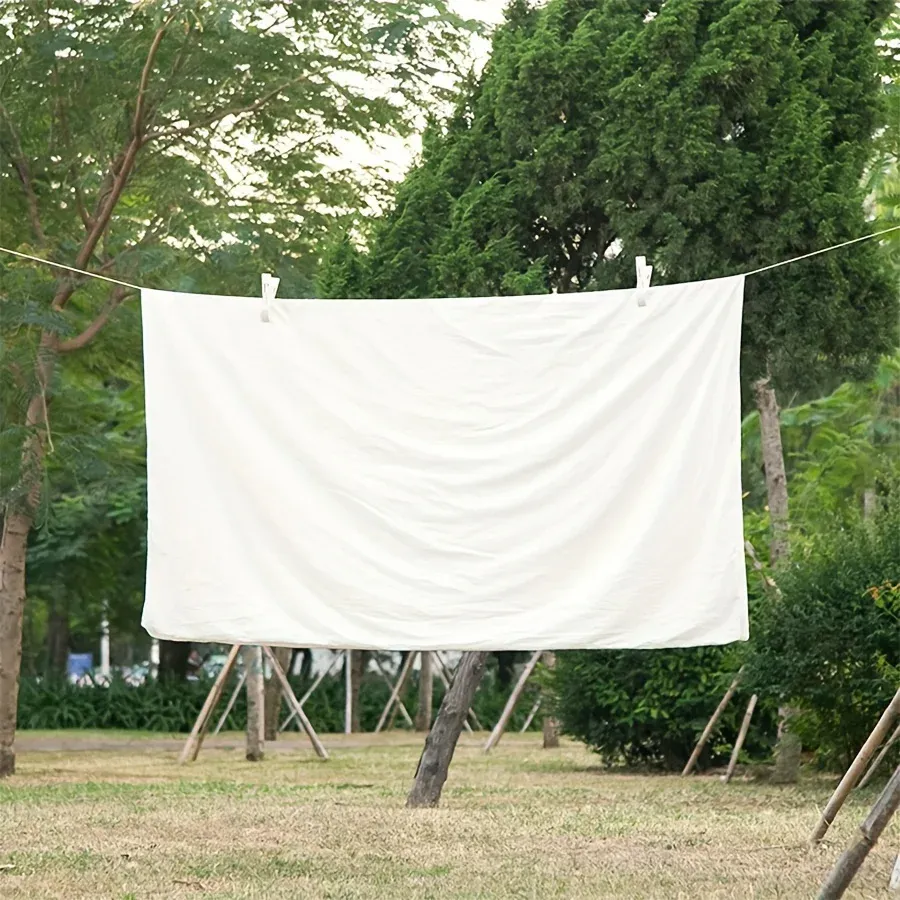 Corde à linge en nylon antidérapante de 10 m, résistante au vent, pour séchage en plein air 2