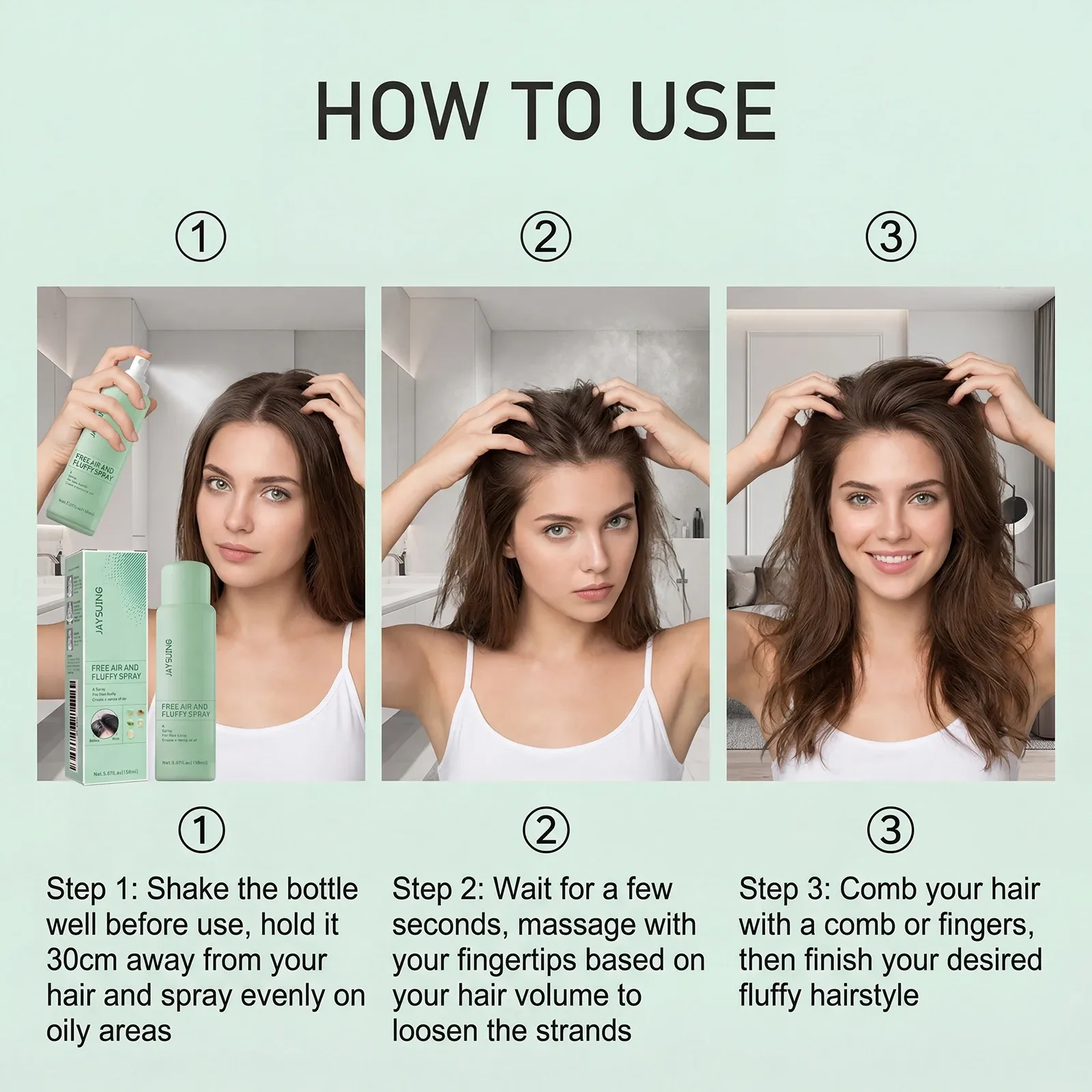 Shampooing sec en spray volumisant 6