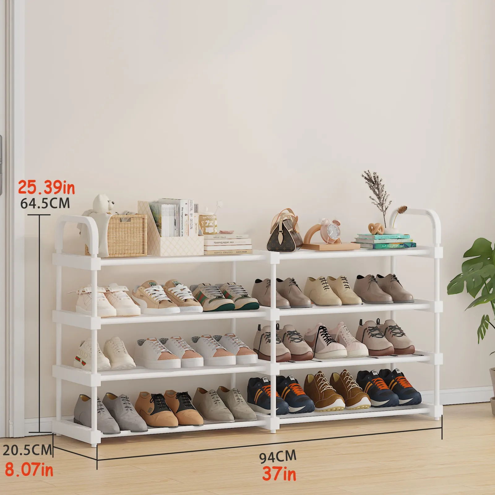 Meuble à chaussures dans un garage