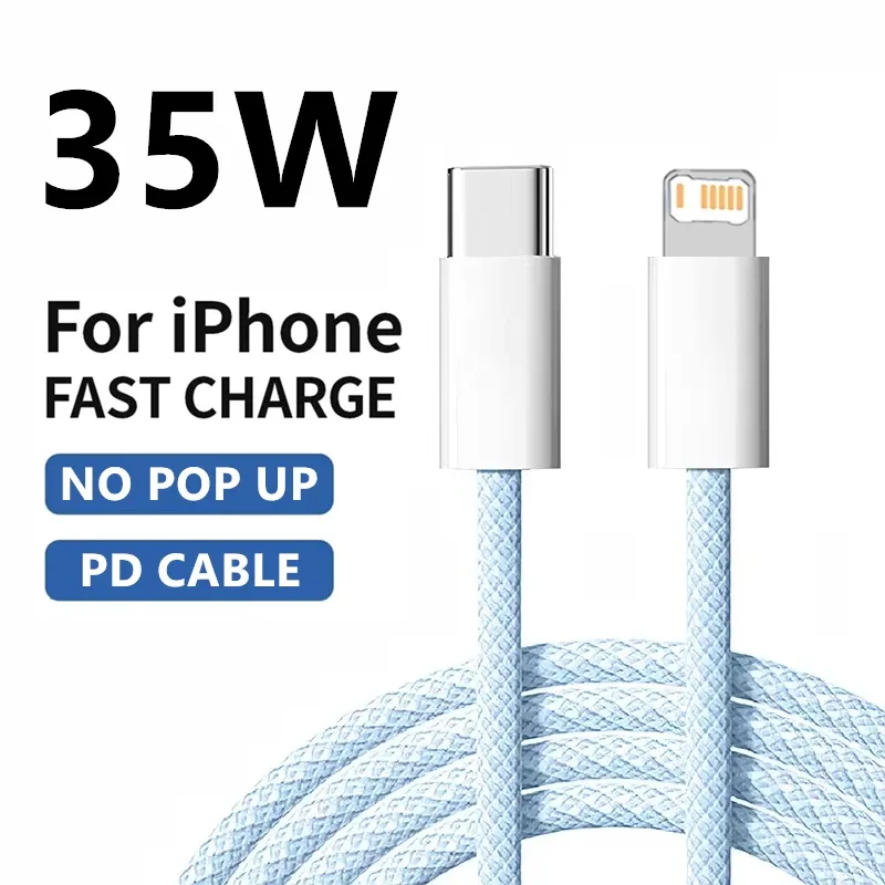 Câble de charge tressé en situation d'utilisation