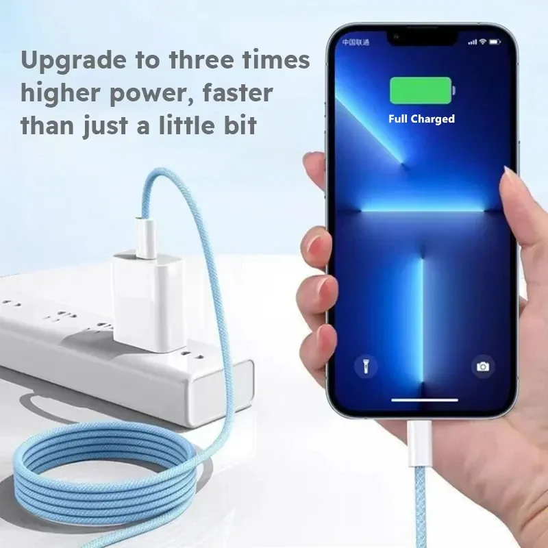 Câble USB-C tressé pour iPhone, présentation finale