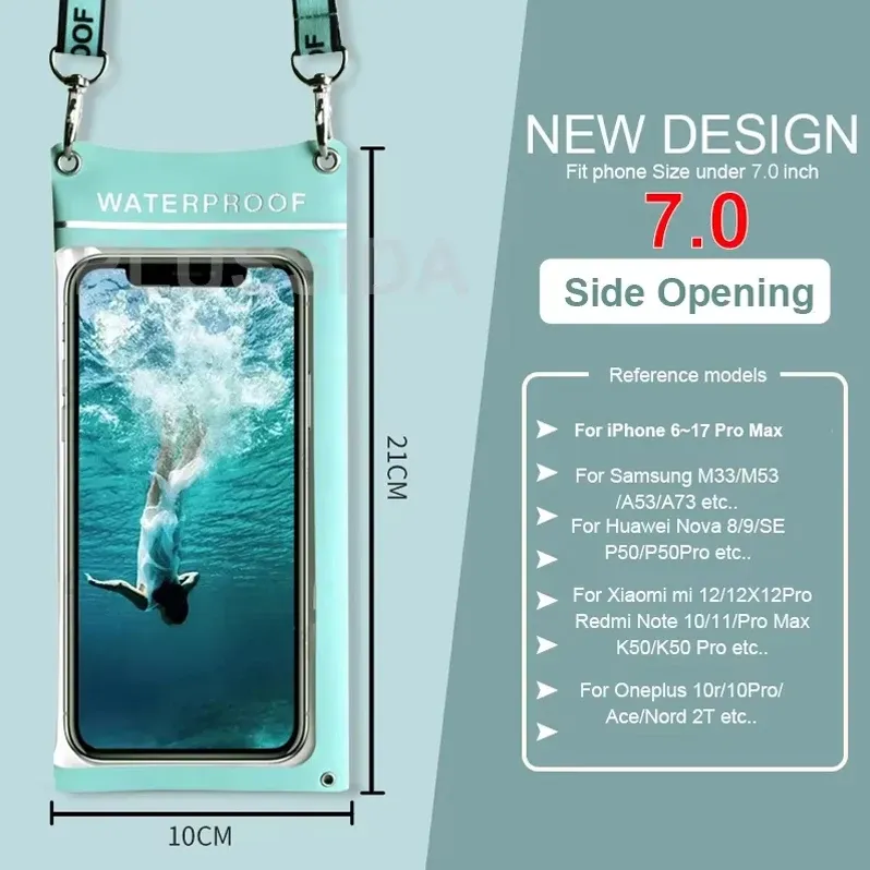 Coque étanche pour iPhone 17, 16, 15, 14, 13 Pro Max, iPhone 17 Air, iPhone 11 et Samsung Galaxy S25, S24 7