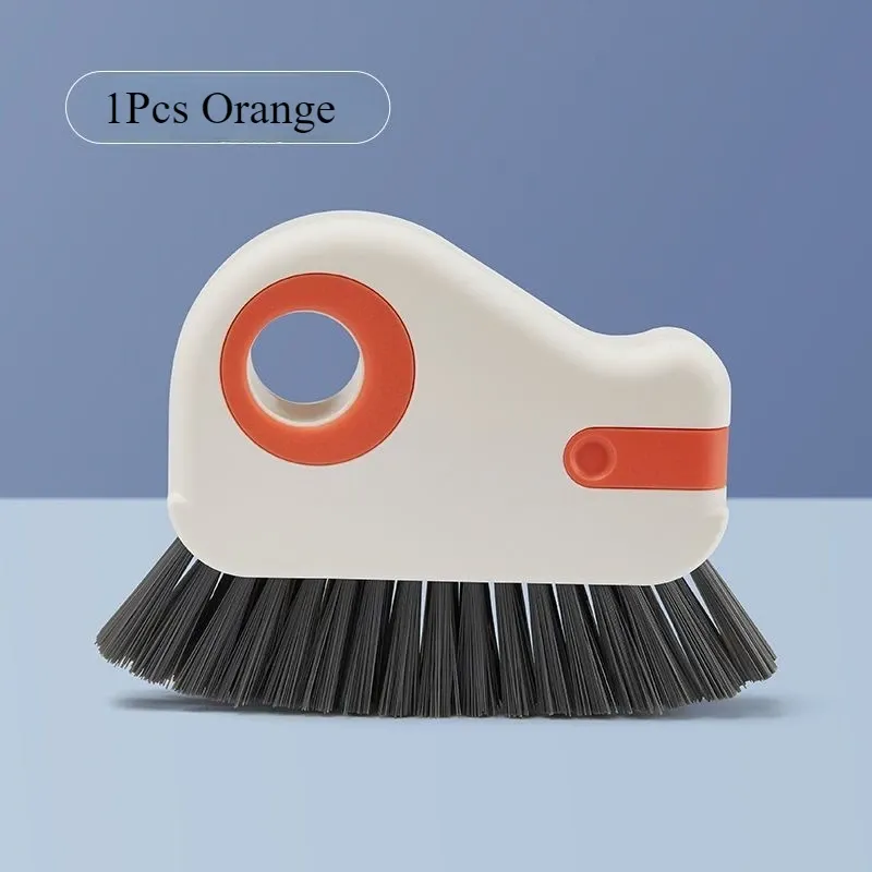 Brosse de nettoyage 2 en 1 pour rainures de fenêtre et de porte, outil pour rails de porte coulissante et interstices de sol, nettoyeur de fentes manuel 8