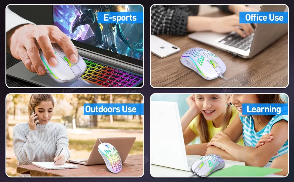 Souris de jeu Honeycomb, ambiance de jeu