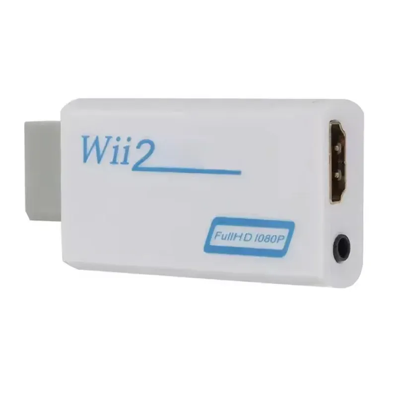 Adaptateur convertisseur HDMI Full HD 1080p pour console Wii avec câble audio 3,5 mm 8