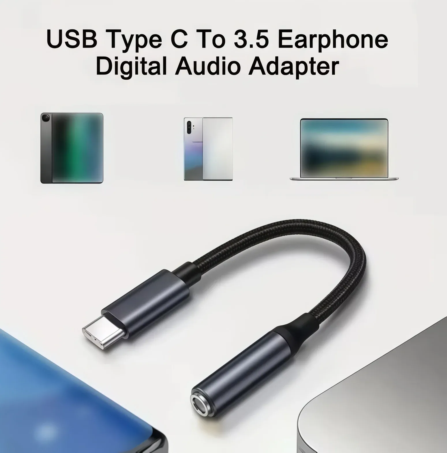 Adaptateur audio USB-C vers Jack 3,5 mm pour casque 2