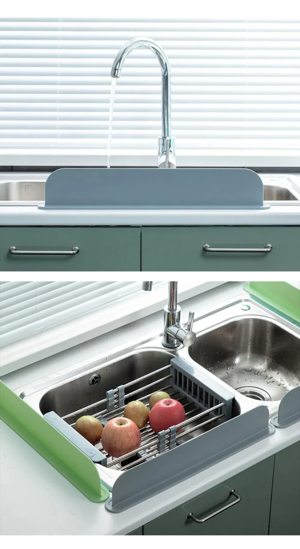 Protection anti-éclaboussures pour évier de cuisine