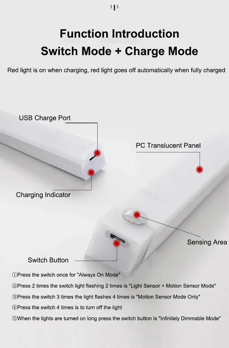 Barre lumineuse LED pour placard et cuisine