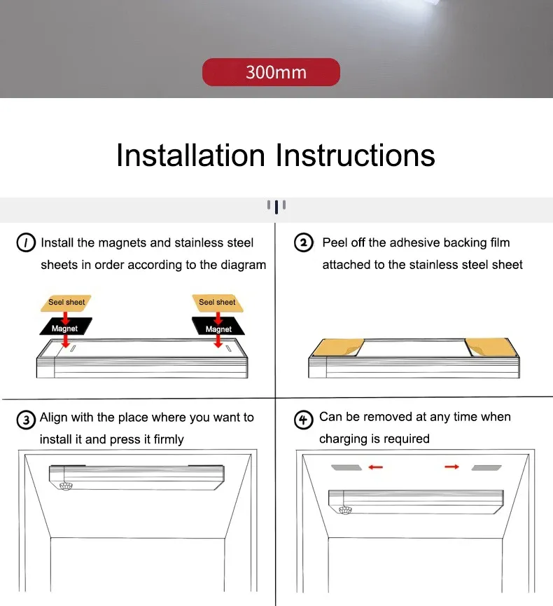 Barre lumineuse LED, finition et détails
