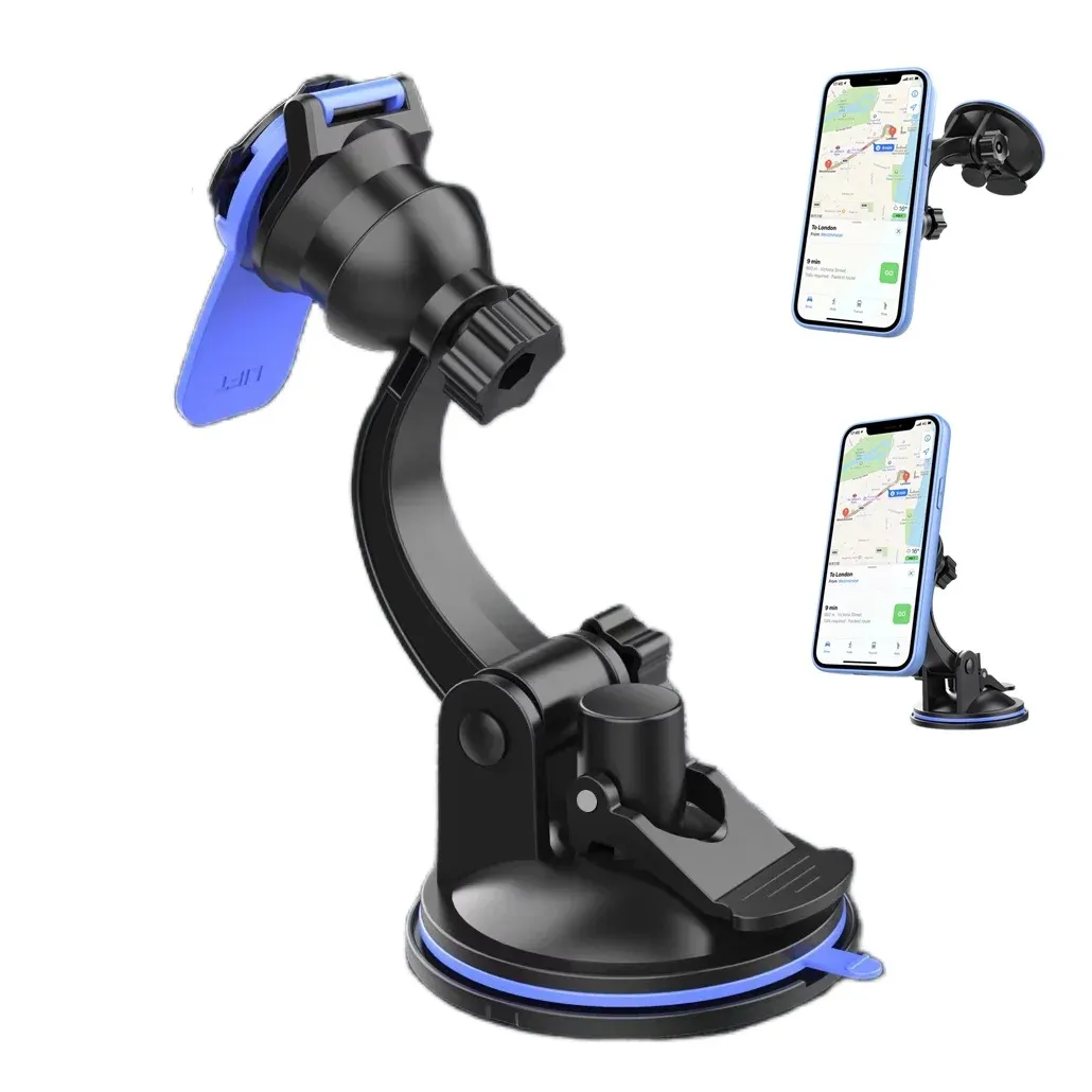 Support de téléphone pour voiture, support de téléphone portable pour tableau de bord, support de pare-brise, support de téléphone universel pour camion, rotation à 360°
