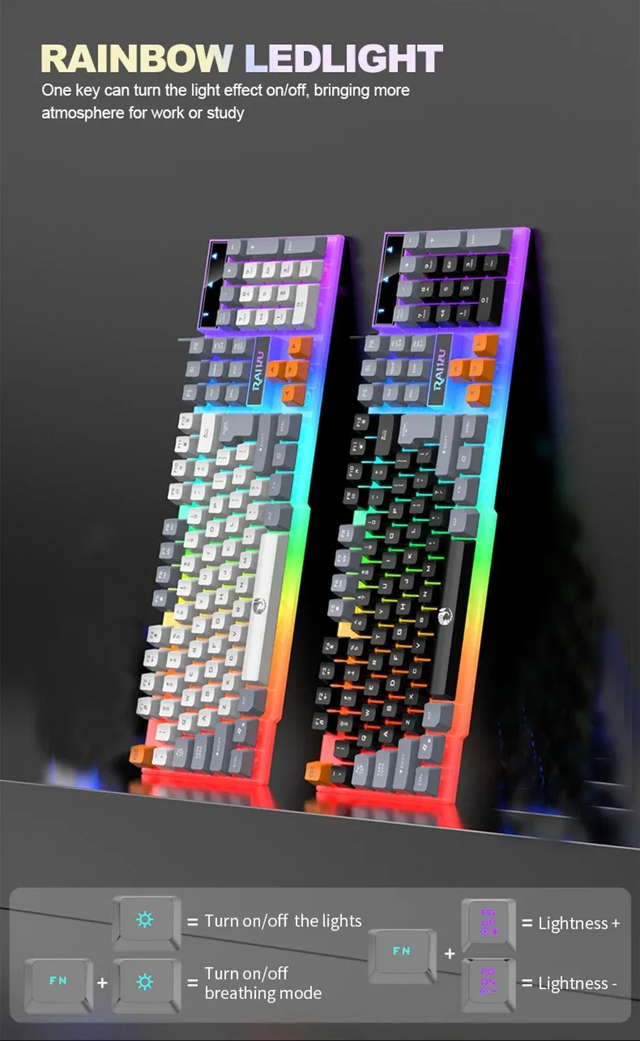 Souris filaire et clavier RAIKU T26