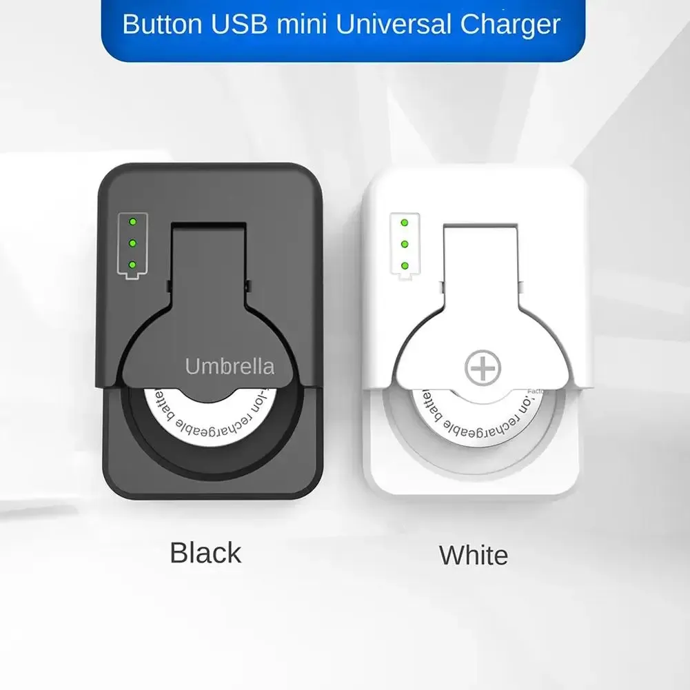 Chargeur de pile bouton portable, utilisation au quotidien