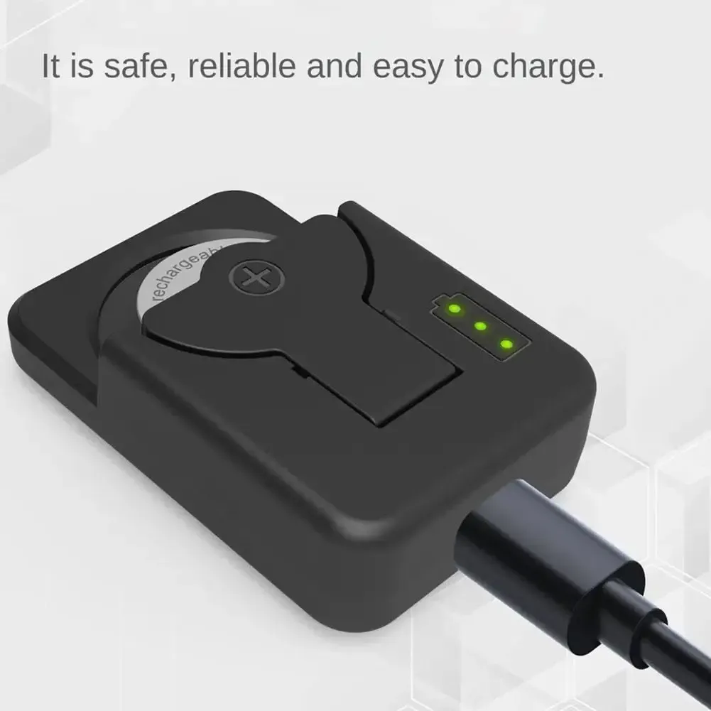 Chargeur de pile bouton portable, indicateur LED