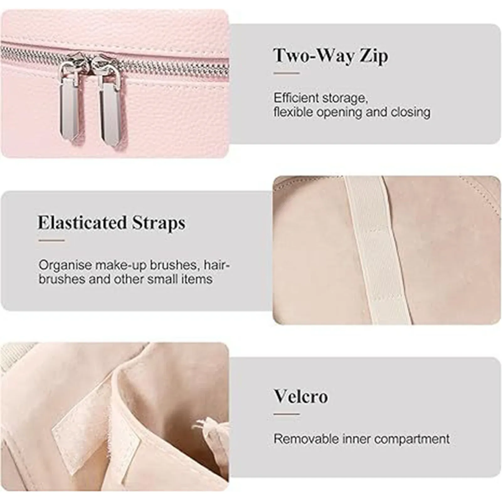 Sac à cosmétiques de voyage portable à grande capacité 3